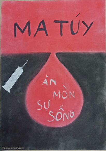 Vẽ tranh phòng chống ma túy đơn giản nhất