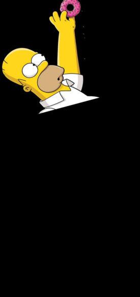 ảnh nền cho màn hình đục lỗ hoạt hình nền đen