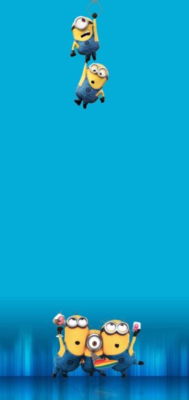 ảnh nền cho màn hình đục lỗ minion cute đáng yêu