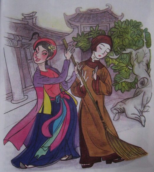 ảnh Thị Mầu tranh vẽ đẹp