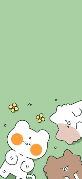 hình ảnh đơn giản mà đẹp 3 con vật nằm trên cỏ