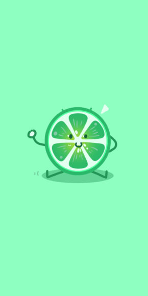 Hình đơn giản lát chanh màu xanh