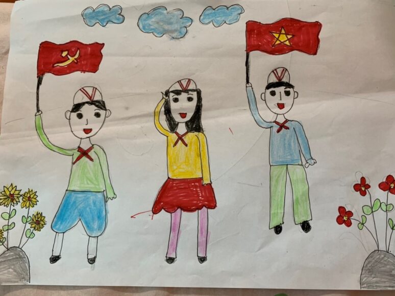 tranh vẽ đê tài 26 3 của học sinh lớp 2