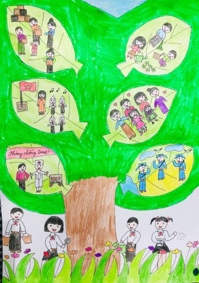 tranh vẽ đề tài Vì môi trường tương lai những hành động bảo vệ môi trường