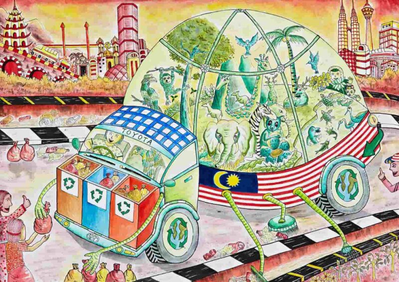 tranh vẽ những phát minh kỳ diệu xe bảo tồn động vật quý hiếm