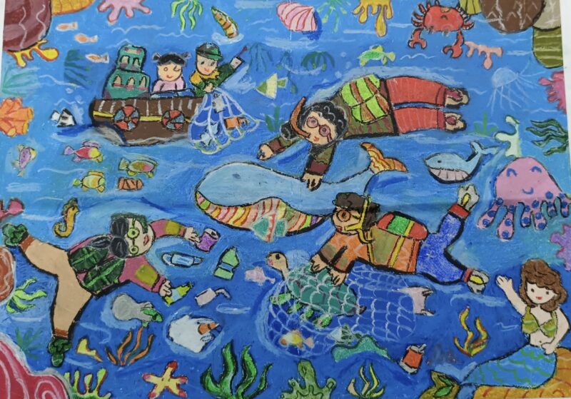 tranh vẽ vì môi trường tương lai bảo vệ môi trường biển