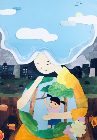 tranh vẽ vì môi trường tương lai đơn giản mà ý nghĩa