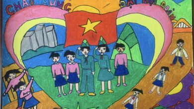 Vẽ tranh Đoàn trong trái tim tôi