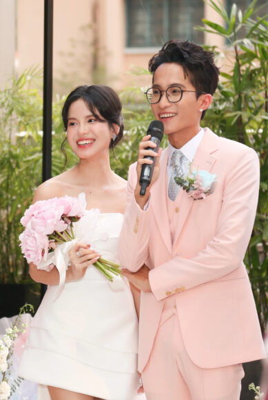 Hình ảnh Tizi Đích Lép hạnh phúc trong ngày cưới