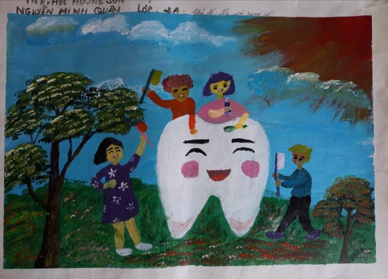 Vẽ tranh nha khoa học đường - bảo vệ nụ cười rạng rỡ