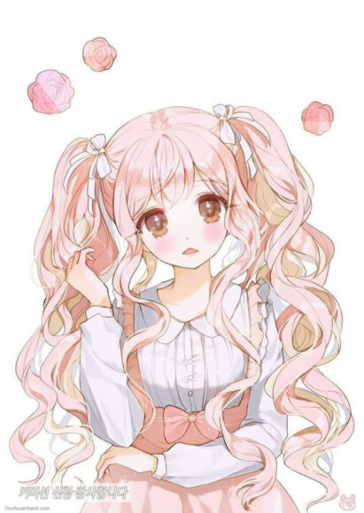 Hình ảnh anime nữ tóc dài