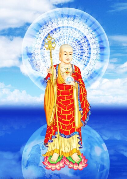 hình ảnh điạ tạng bồ tát 3D