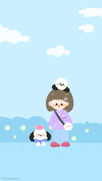 Hình nền cute nữ