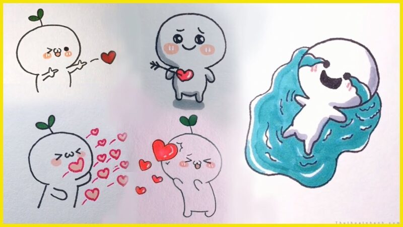 hình vẽ cute Tiktok đáng yêu