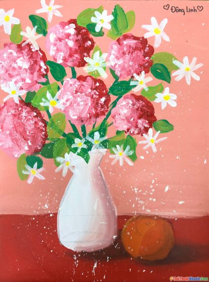 vẽ tranh tĩnh vật lớp 7 đơn giản mà đẹp