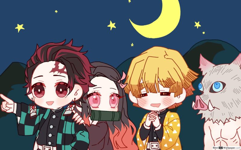 Hình ảnh Demon Slayer chibi cute đẹp