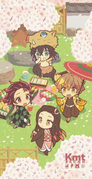 Hình ảnh Demon Slayer chibi dễ thương