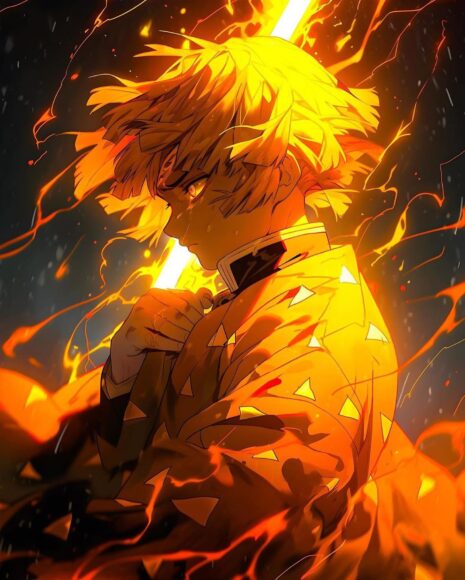 Hình ảnh Demon Slayer ngầu buồn