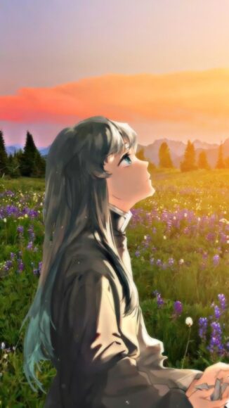 Hình ảnh Muichirou cô đơn ngồi một mình