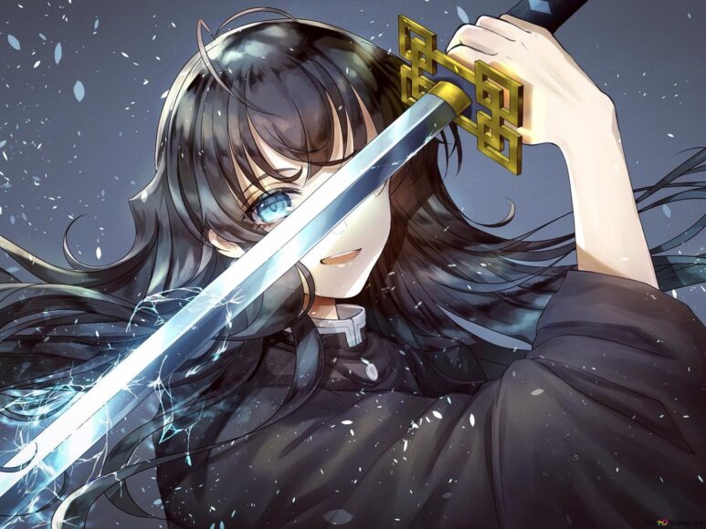 Hình ảnh Muichirou ngầu cầm kiếm đẹp