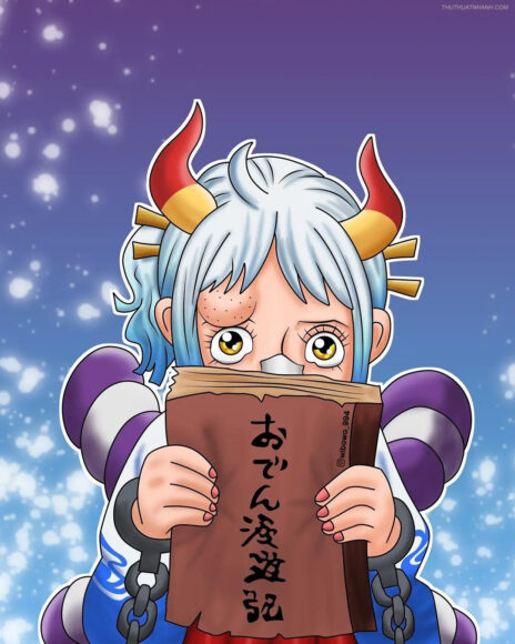 Hình ảnh Yamato đọc nhật ký chibi