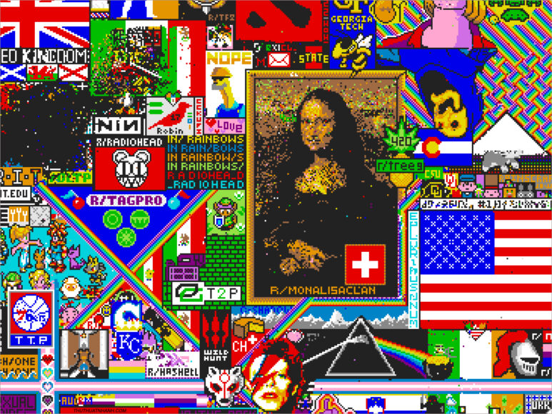 Vẽ tranh Reddit Pixel