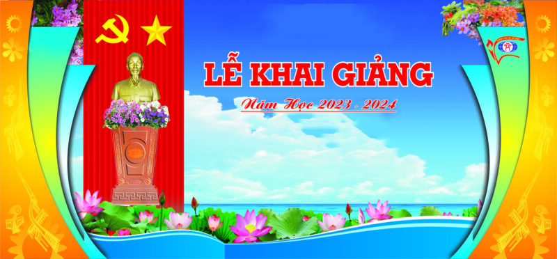 Phông lễ khai giảng đẹp nhất