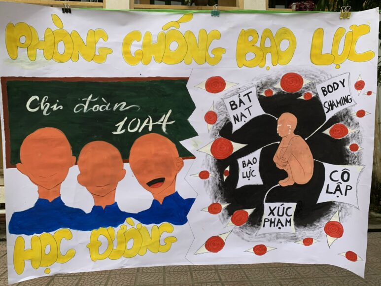 Vẽ tranh bình đẳng giới học đường đơn giản