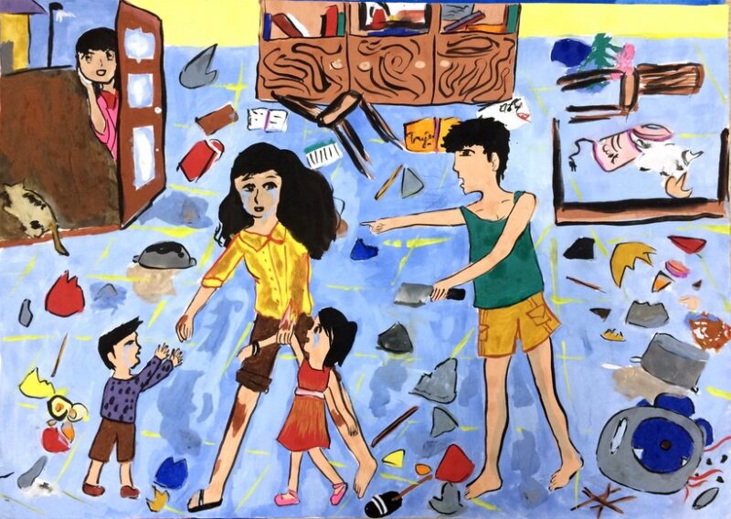 Vẽ tranh bình đẳng giới trong gia đình