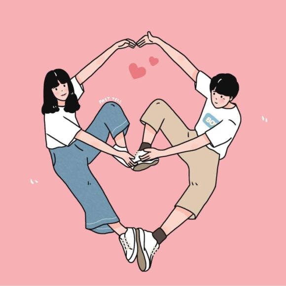 Avatar đôi BFF lầy lội khác giới