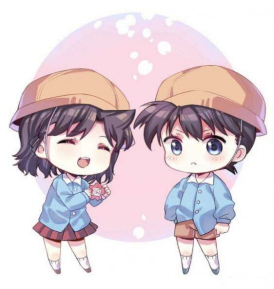 Avatar đôi BFF nam nữ chibi