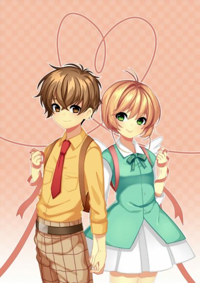 Hình ảnh avatar đôi BFF khác giới anime