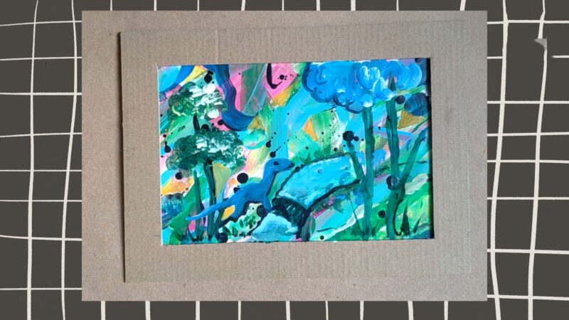 Tranh vẽ theo giai điệu âm nhạc cảnh tự nhiên thiên nhiên