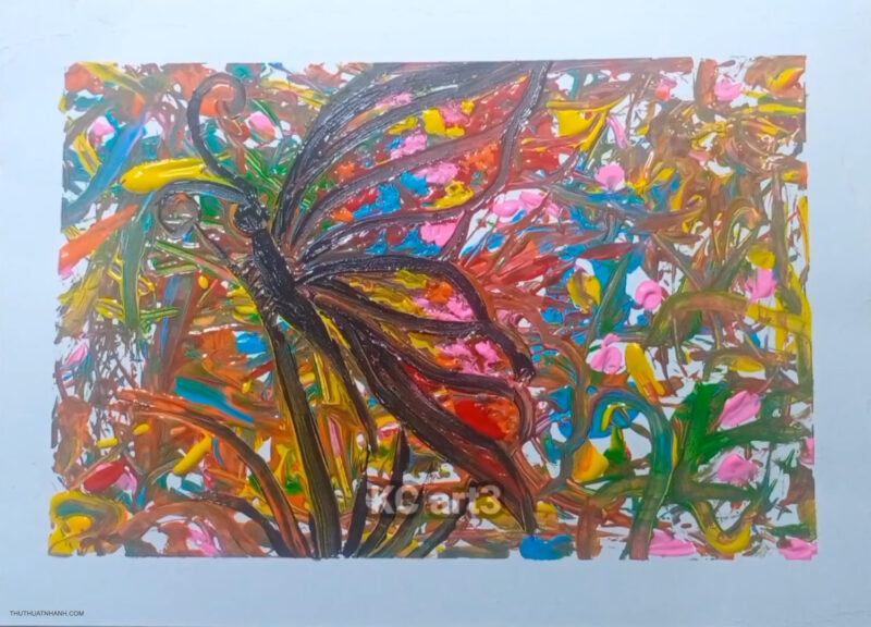 Tranh vẽ theo giai điệu âm nhạc đẹp tuyệt vời