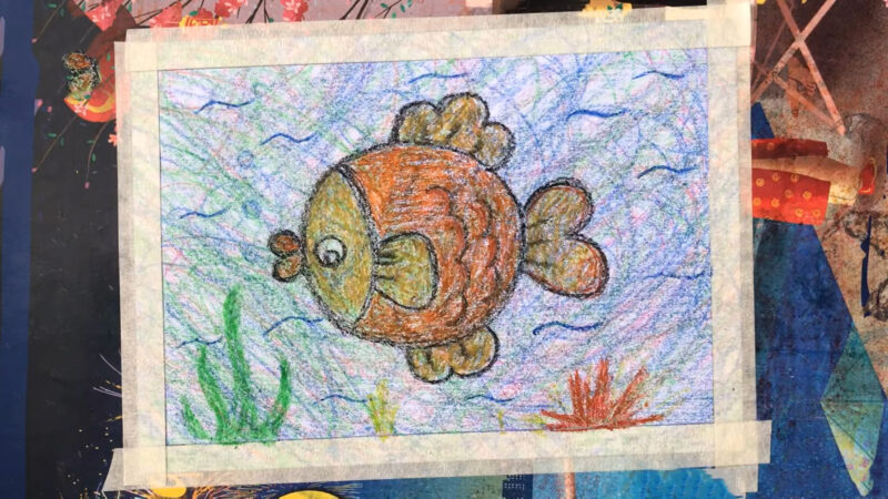 Tranh vẽ theo giai điệu âm nhạc mỹ thuật lớp 4