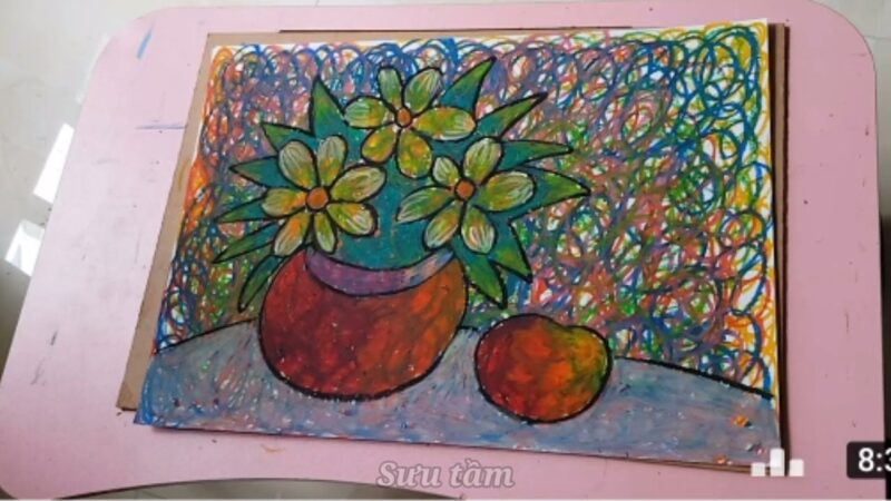 Tranh vẽ theo giai điệu âm nhạc tĩnh vật lớp 6