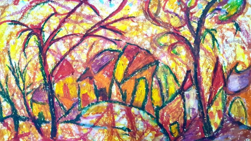 Tranh vẽ theo giai điệu âm nhạc và sắc màu mỹ thuật lớp 4