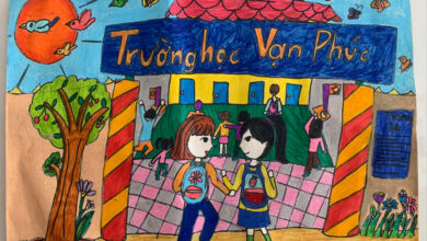 Vẽ tranh ngôi trường mơ ước