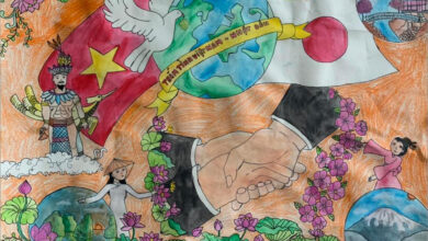 Vẽ tranh thắm tình hữu nghị Việt Nam - Nhật Bản