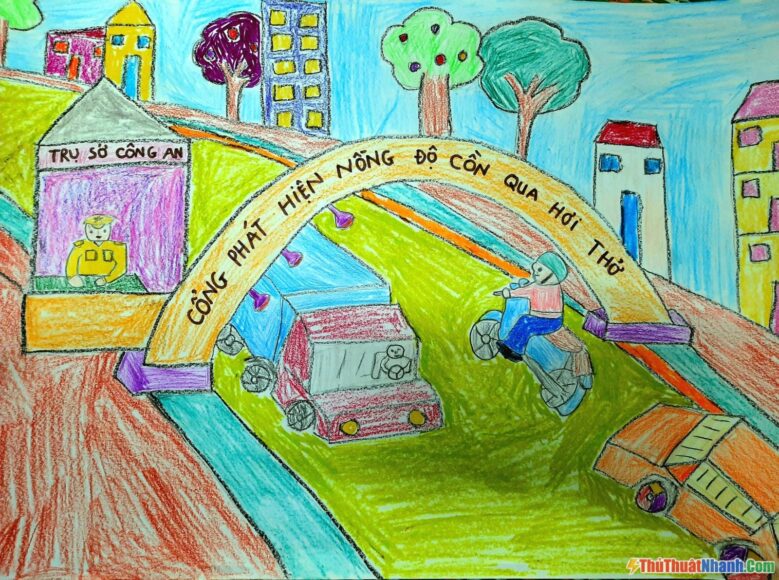 vẽ tranh ý tưởng trẻ thơ lớp 4