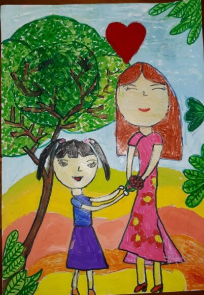 vẽ tranh đề tài tôn sư trọng đạo nhiều màu sắc