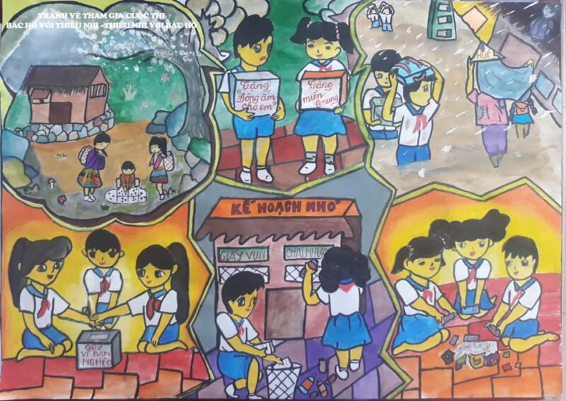 vẽ tranh kế hoạch nhỏ của học sinh tiểu học