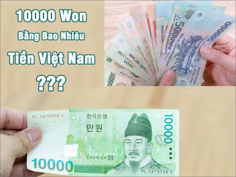 10000 Won Bằng Bao Nhiêu Tiền Việt