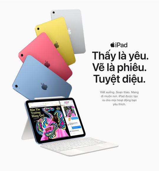 Ipad và các màu sắc